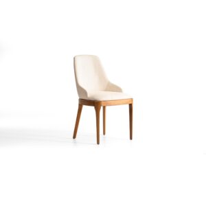 Artika Stuhl Set Farbe:Beige Füsse:Holz Natur Polsterstuhl, Esszimmerstuhl