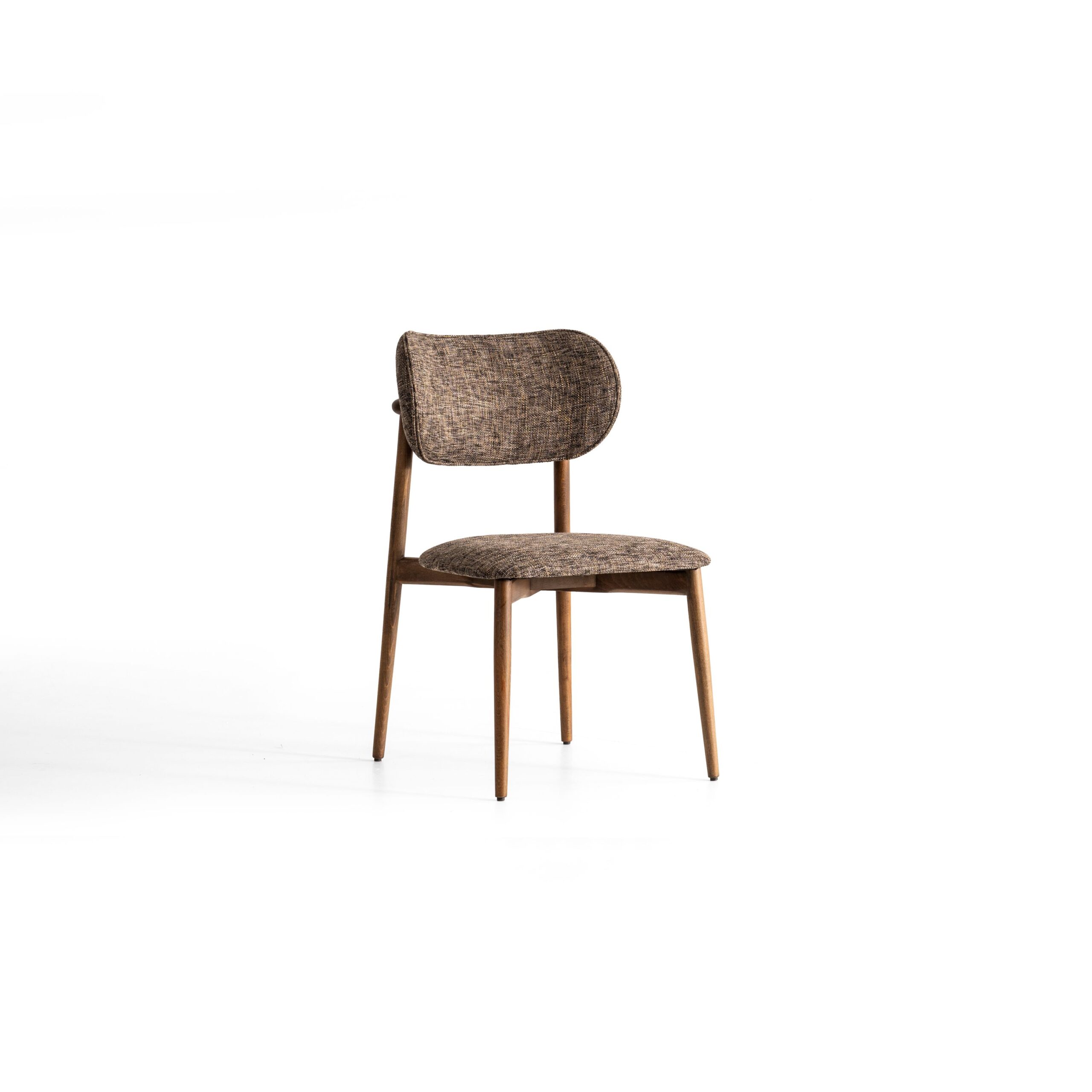 Domino Stuhl Set Farbe:Braun Füsse:Holz Natur Polsterstuhl, Esszimmerstuhl